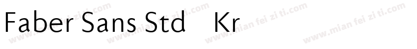 Faber Sans Std 65 Kr字体转换